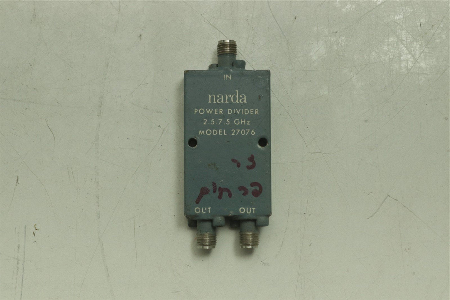 NARDA 27076 Microwave RF Power Divider 2-Way 2.5-7.5GHz SMA(F)