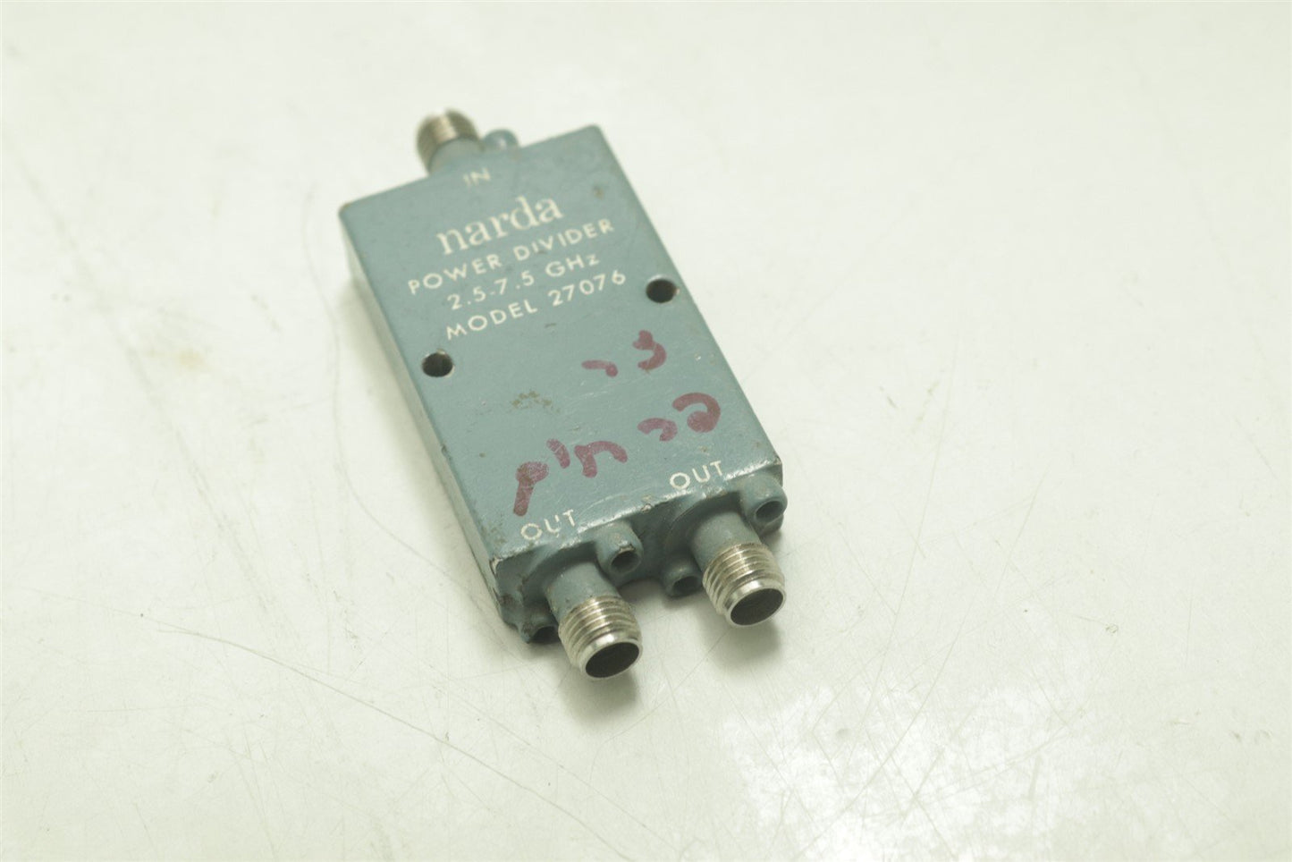 NARDA 27076 Microwave RF Power Divider 2-Way 2.5-7.5GHz SMA(F)