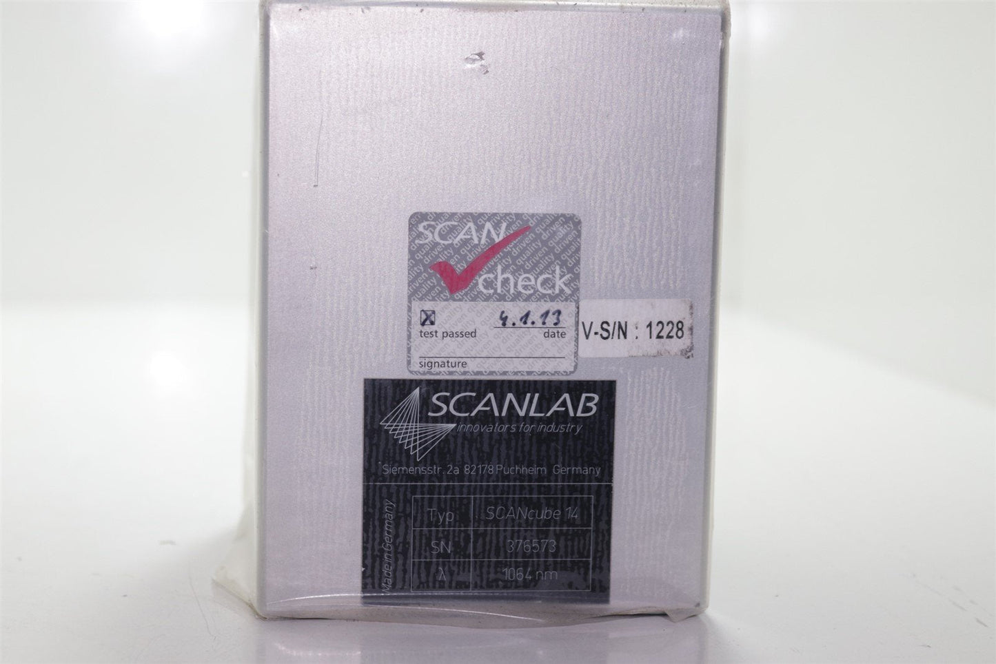 ScanLab IntelliSCAN 14 1064nm Laser Scanner Head Engraving
