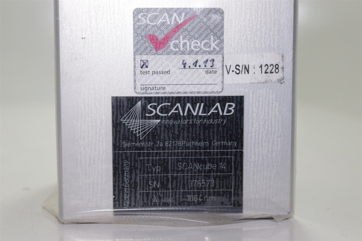 ScanLab IntelliSCAN 14 1064nm Laser Scanner Head Engraving