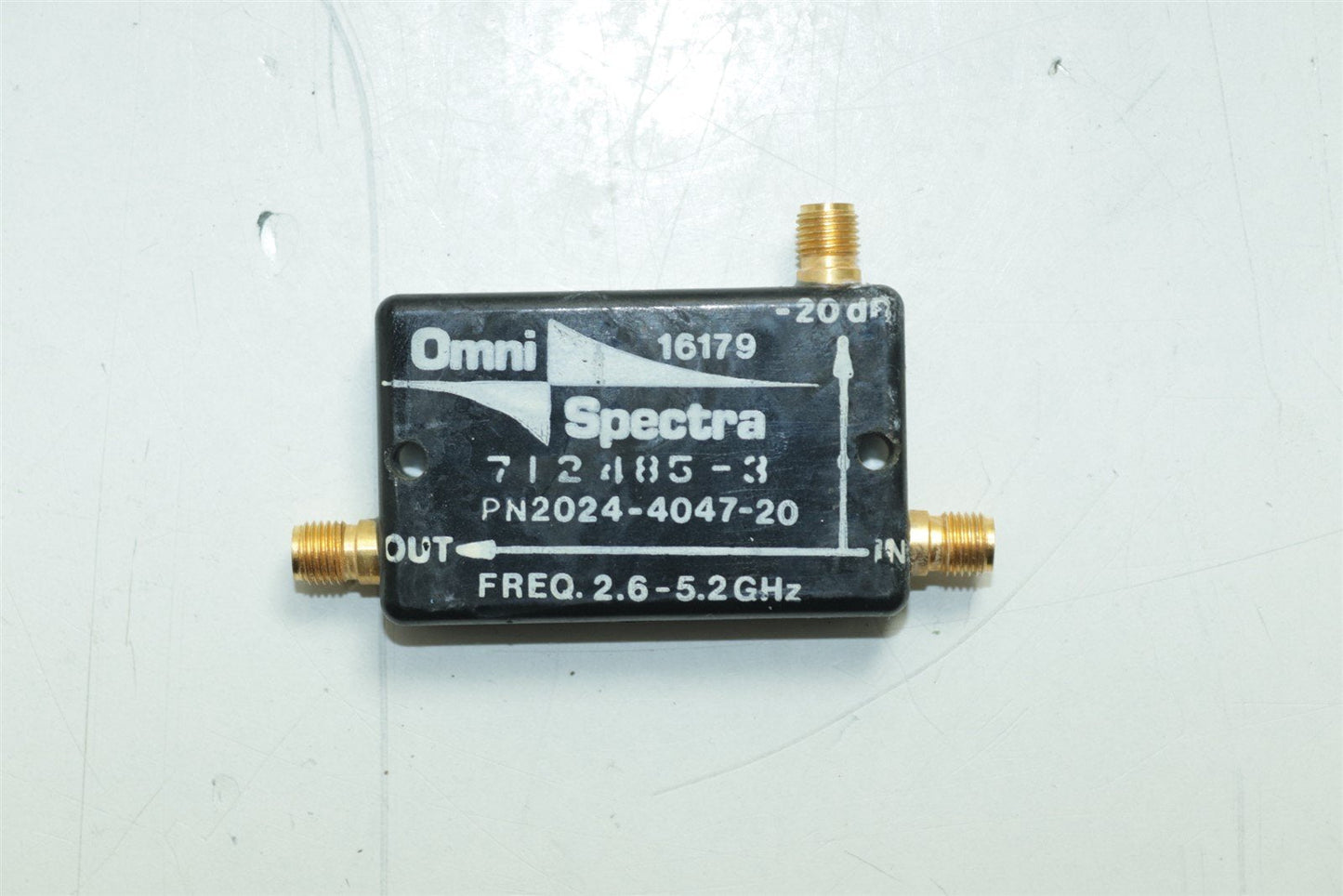 Omni Spectra Directional Coupler 2.6-5.2GHz 2024-4047-20