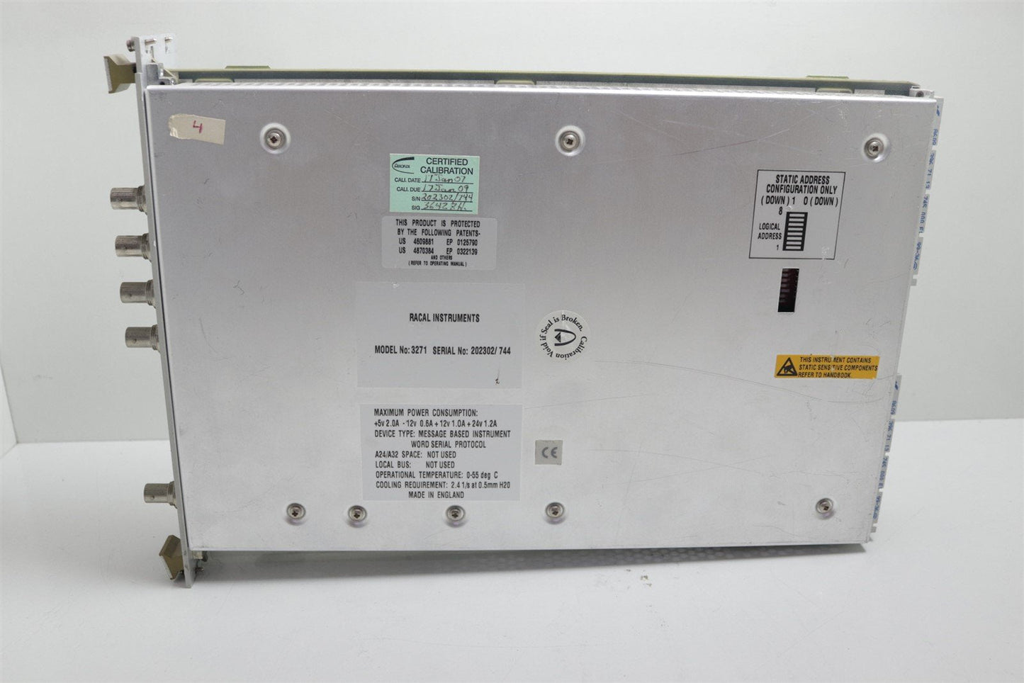 Racal Instruments 3271 VXI Signal Generator 9kHz - 2.4GHz w/ Breakage
