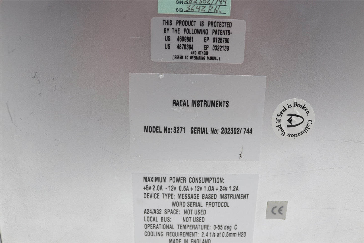 Racal Instruments 3271 VXI Signal Generator 9kHz - 2.4GHz w/ Breakage