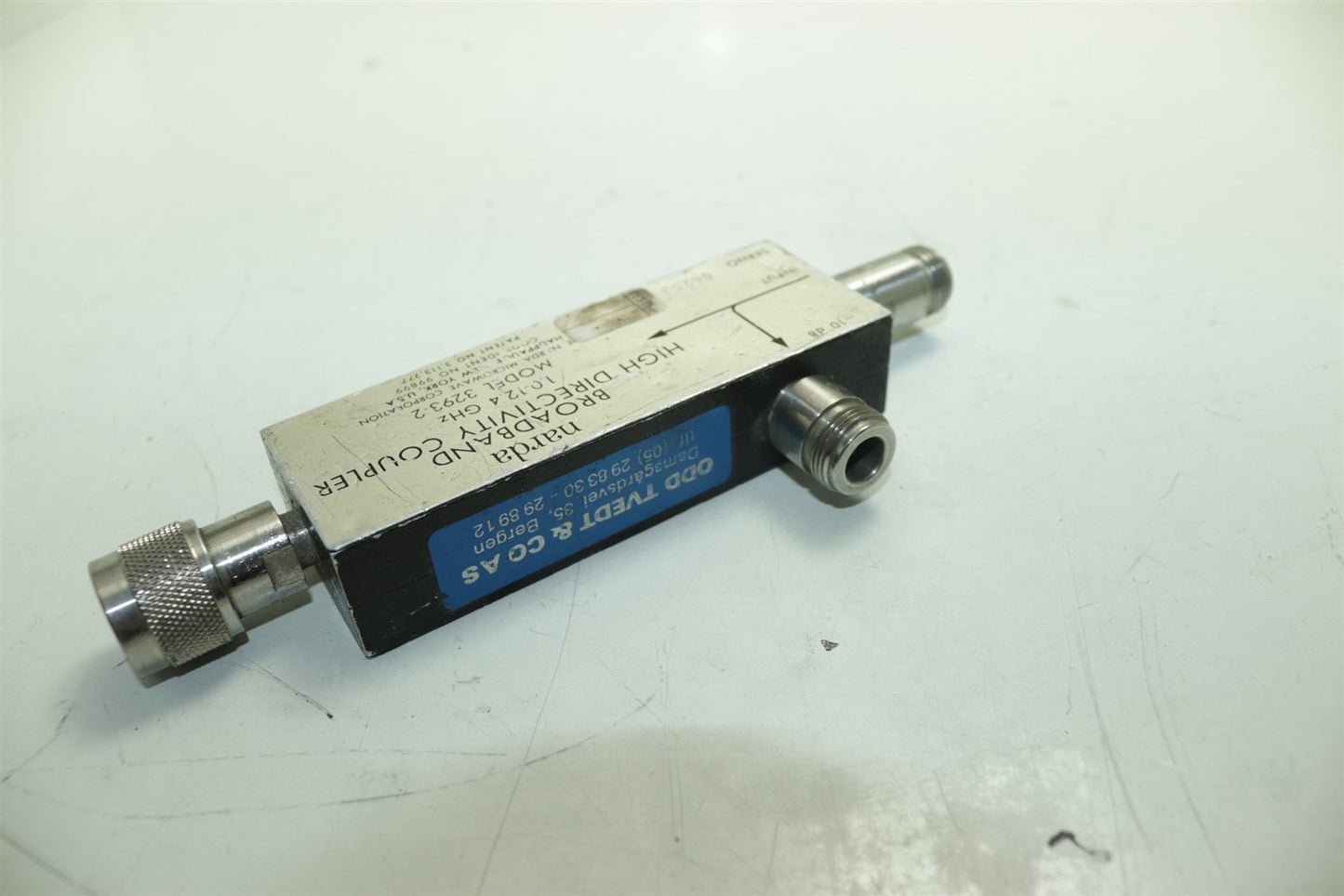 Narda 3293-2 Microline Broadband High Directivity Coupler 1.0 - 12.4 GHz
