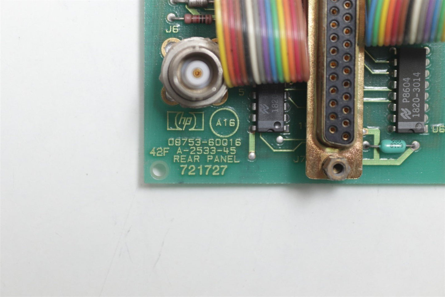 HP 8753A Network Analyzer 300KHz-3GHz 08753-60016 Rear Panel Board