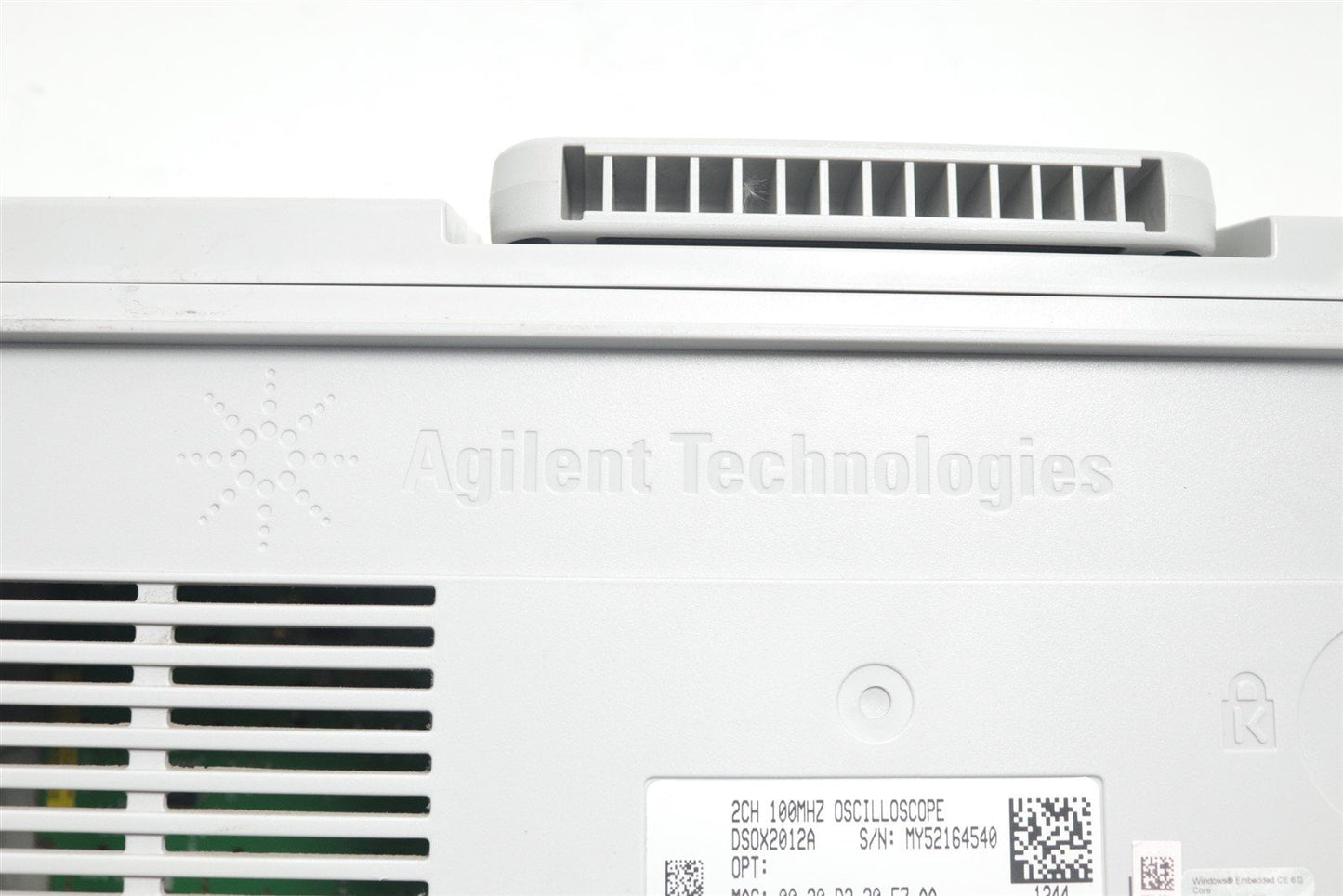 Agilent InfiniiVision Oscilloscope 100MHz DSO-X 2012A Plastic Shell Exterior