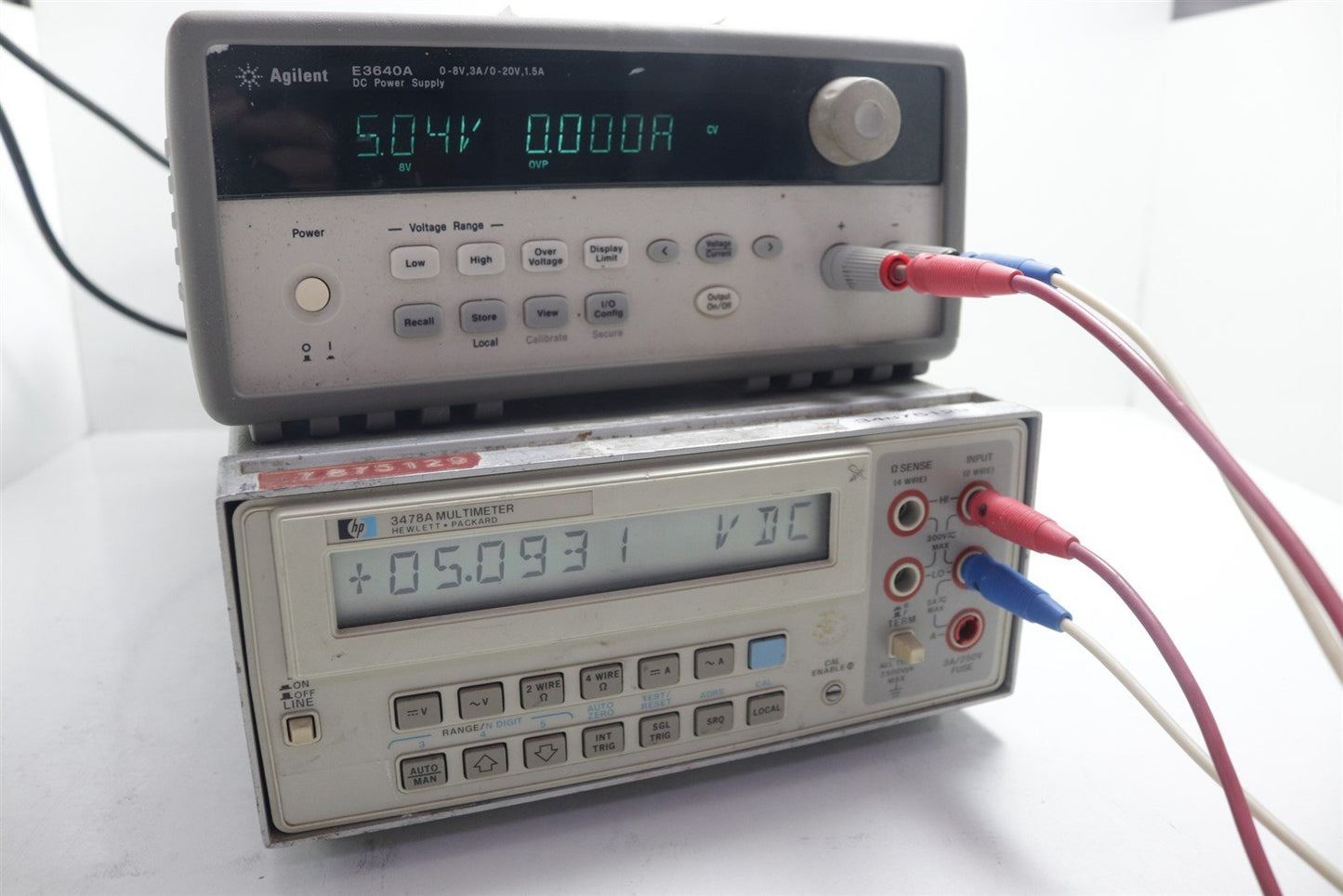 HP Agilent 3478A Digital Multimeter LCD Display DMM TESTED