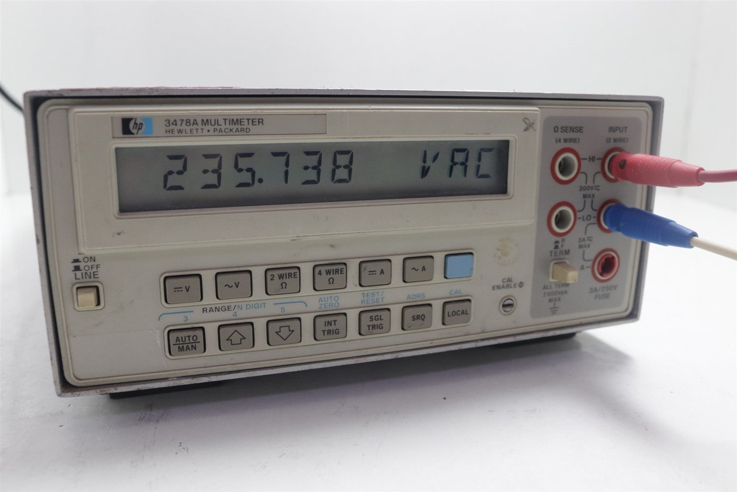 HP Agilent 3478A Digital Multimeter LCD Display DMM TESTED
