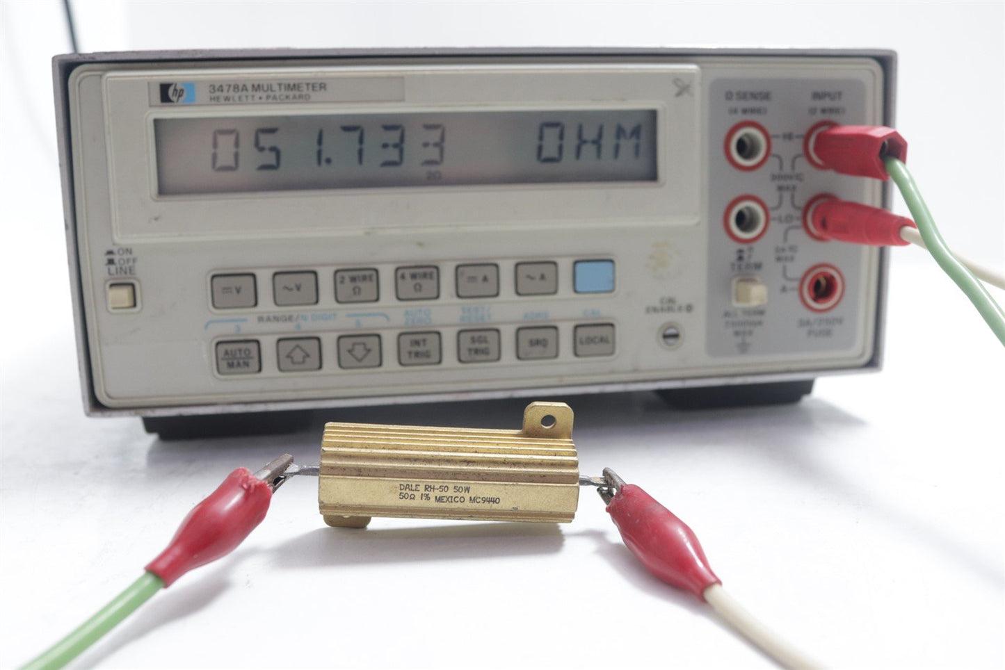 HP Agilent 3478A Digital Multimeter LCD Display DMM TESTED