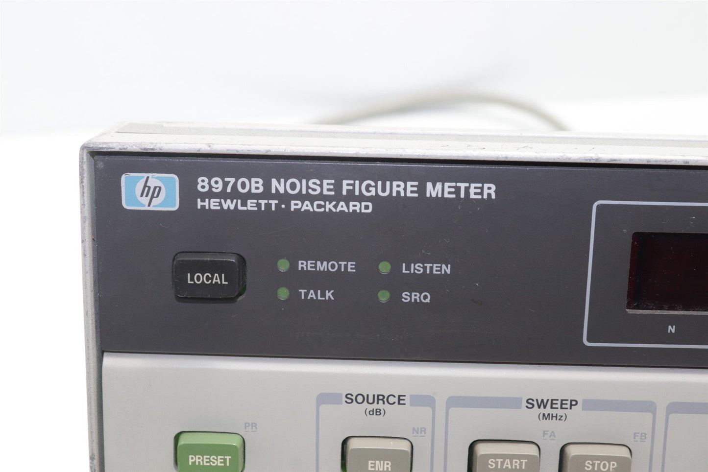HP Agilent 8970B Noise Figure Meter Front Panel