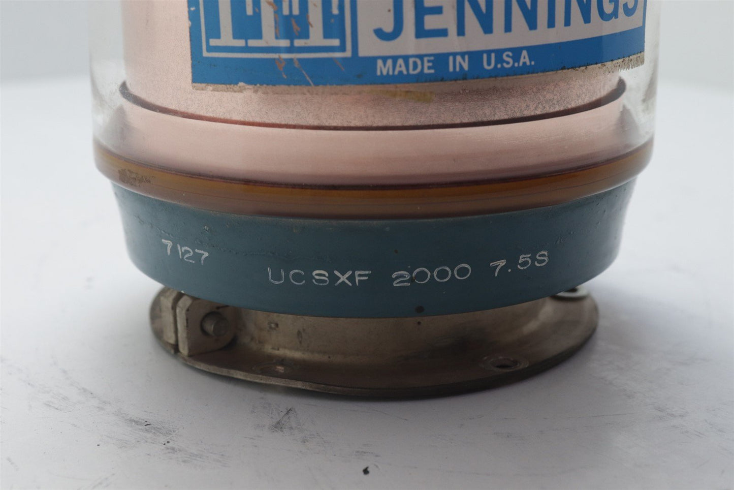 ITT Jennings Variable Vacuum Capacitor UCSXF-2000-7.5S Cracked Glass For Parts