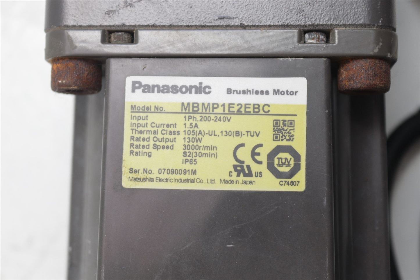 Panasonic Brushless Motor Integrated Positioning Drive MBMP1E2EBC 130W 200-240V
