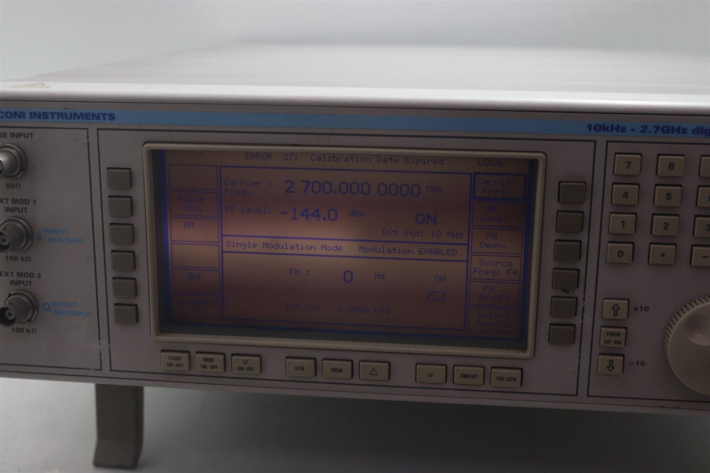 Marconi Instruments 2051 10kHz - 2.7GHz Signal Generator OPT 01 02 Testedd