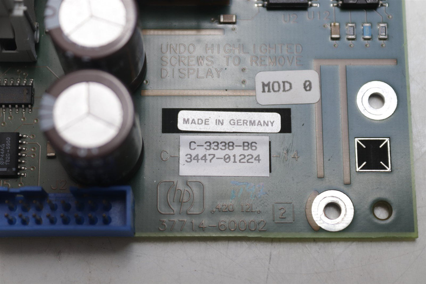 HP Agilent 37717B Card P/N:37714-60002 C-338-B6 3447-01224