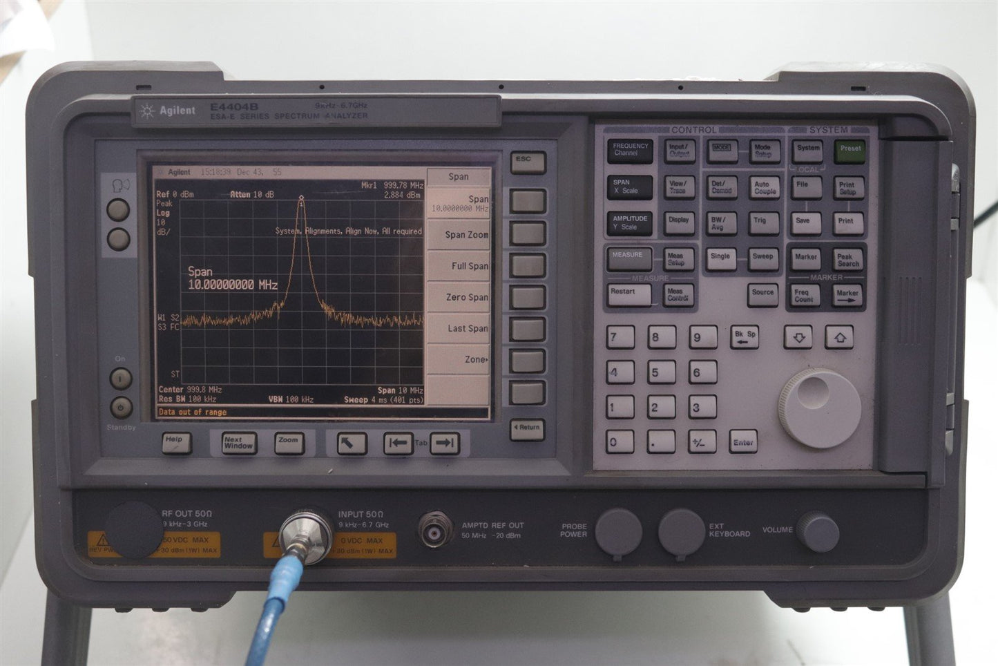 Agilent Keysight E4404B Spectrum Analyzer 9 kHz - 6.7GHz Tested
