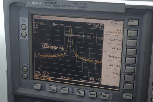 Agilent Keysight E4404B Spectrum Analyzer 9 kHz - 6.7GHz Tested