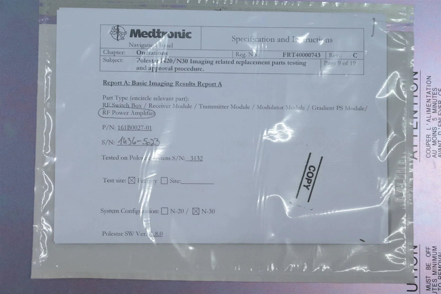Analogic AN8111 MRI RF Power Amplifier 5kW 6.5-43MHz 161B0027-01 NEW