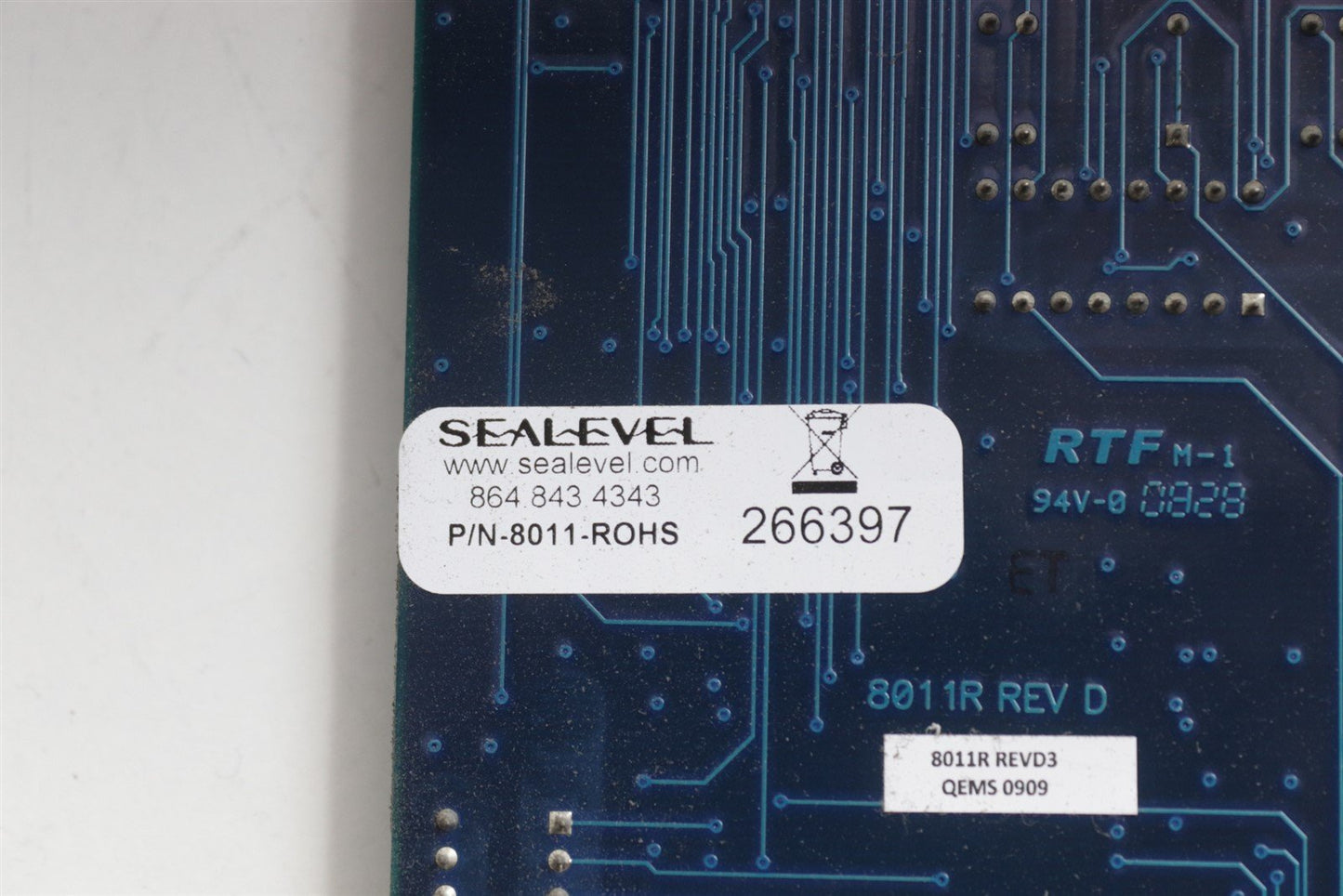 SeaLevel PCI 8 Form C Relay Output 8 Isolated Input Digital Interface