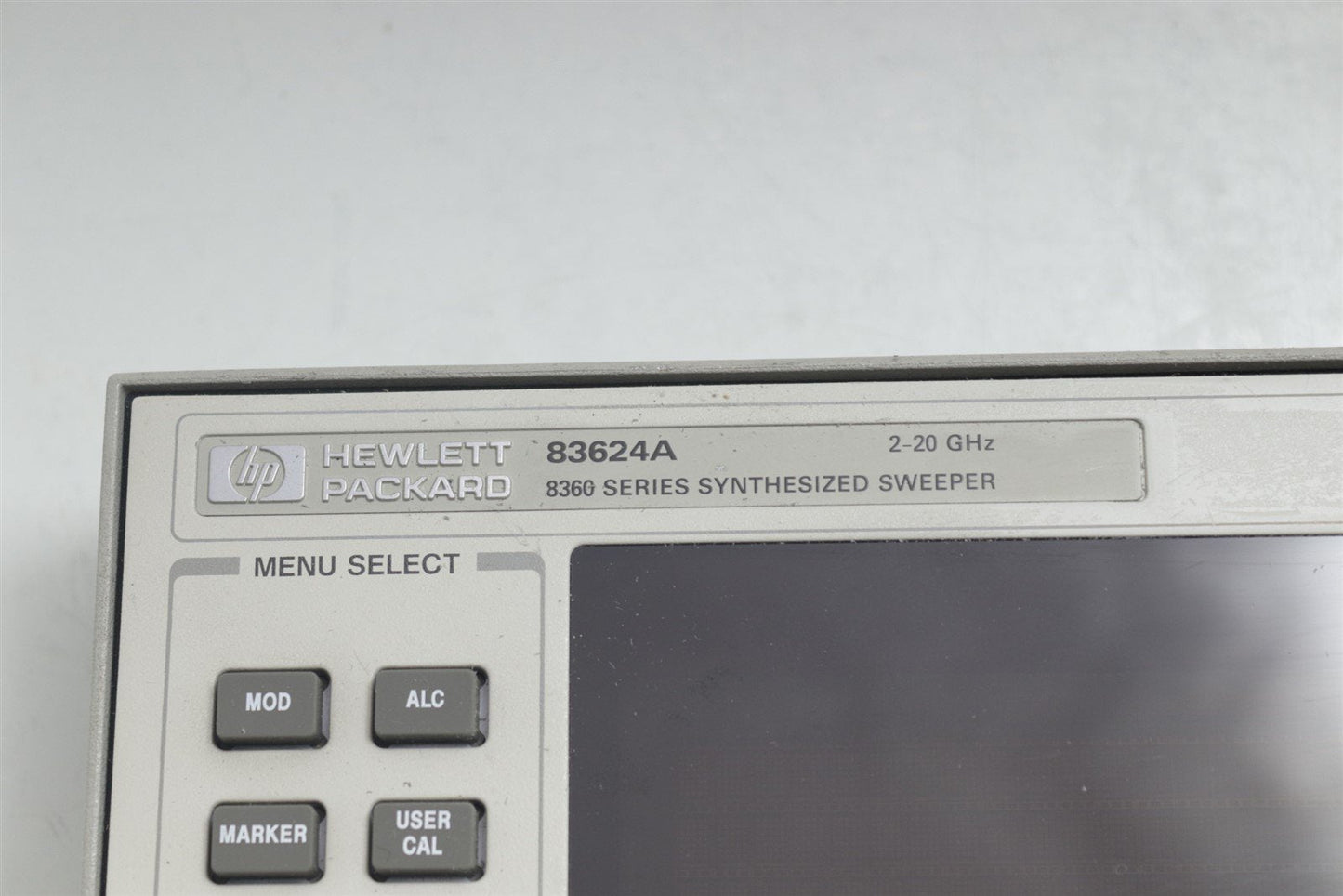 HP Agilent 83624A Sweep Generator 2-20 GHz Front Panel Assy