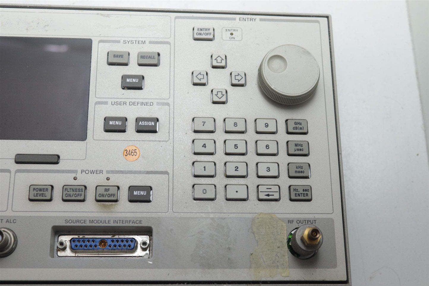 HP Agilent 83624A Sweep Generator 2-20 GHz Front Panel Assy