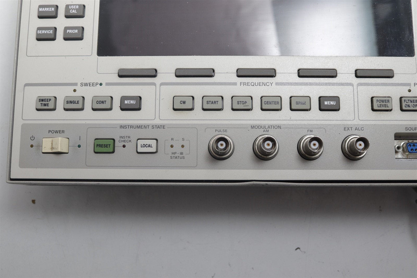HP Agilent 83624A Sweep Generator 2-20 GHz Front Panel Assy