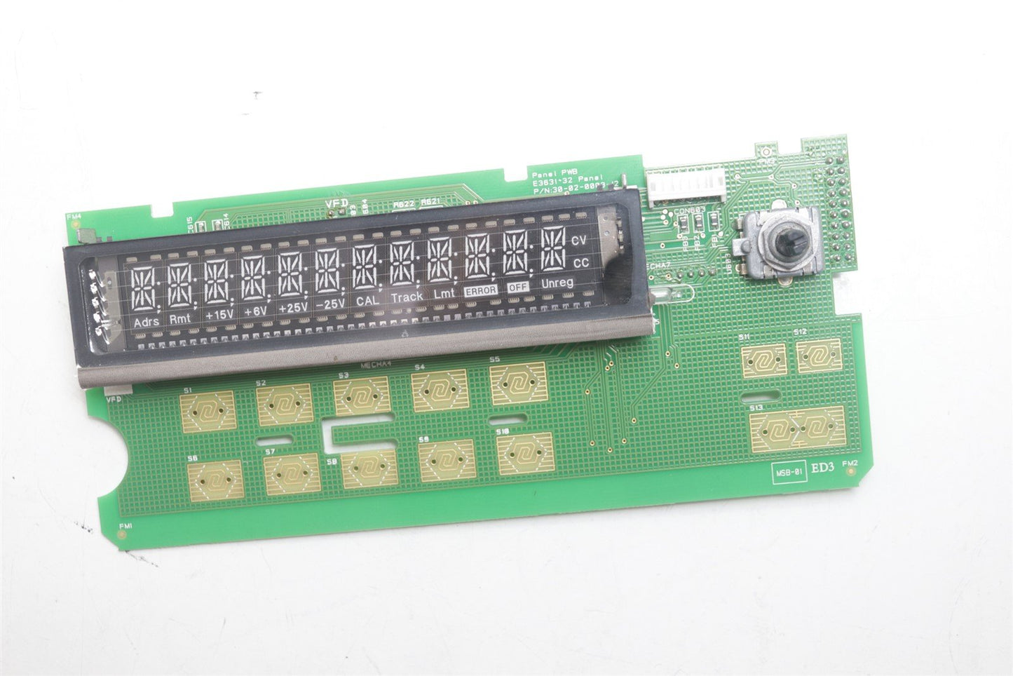 Agilent E3631 32 Panel PWB 30-02-0003-12