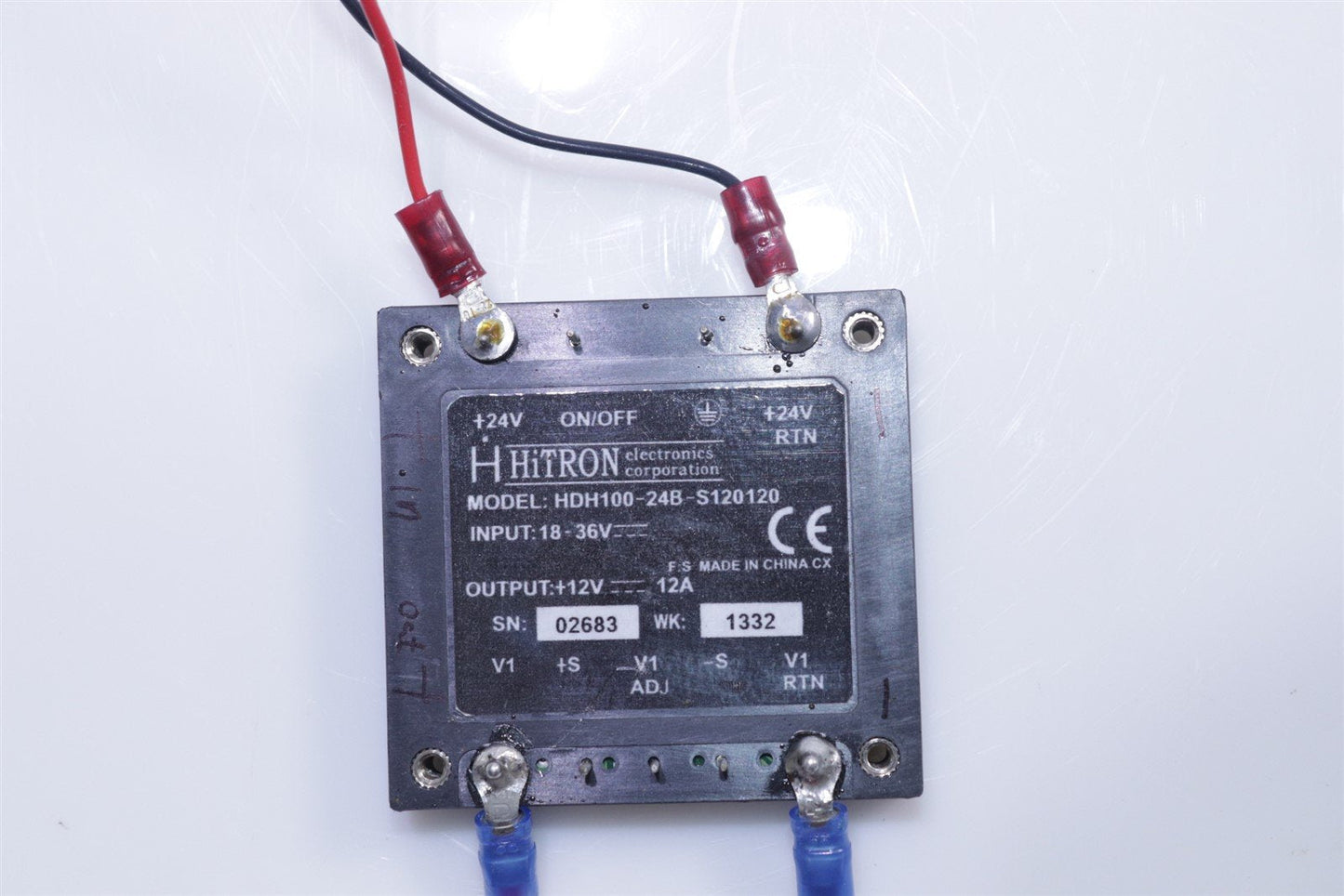 V-Gen Hitron Electronics HDH100-24B-S120120 DC DC Converter 18-36V In 12V Out