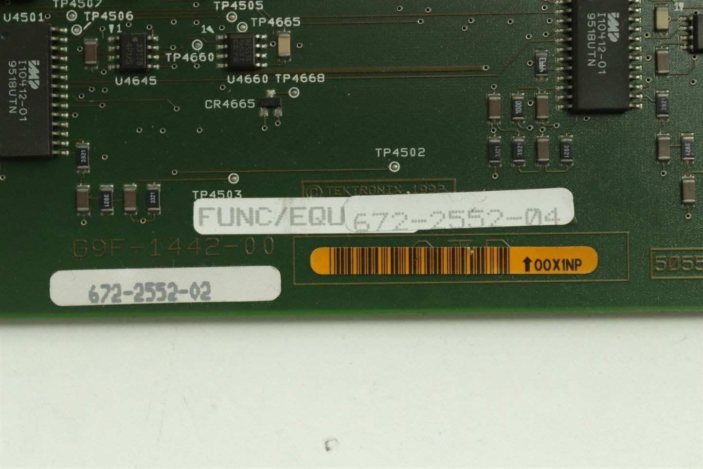 Tektronix TLS-216 Function/EQG Board 672-2552-04