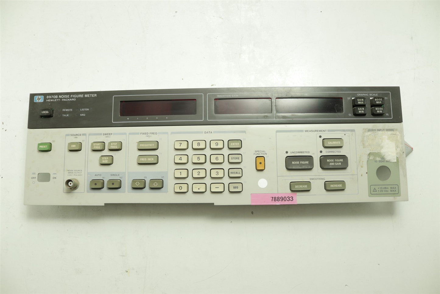 HP 8970B Front Panel Assy