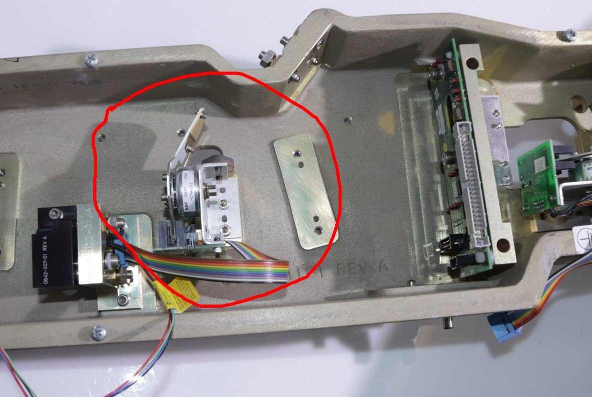 Coherent Lumenis acupulse Laser Beam Block Shutter solenoid with beam absorber