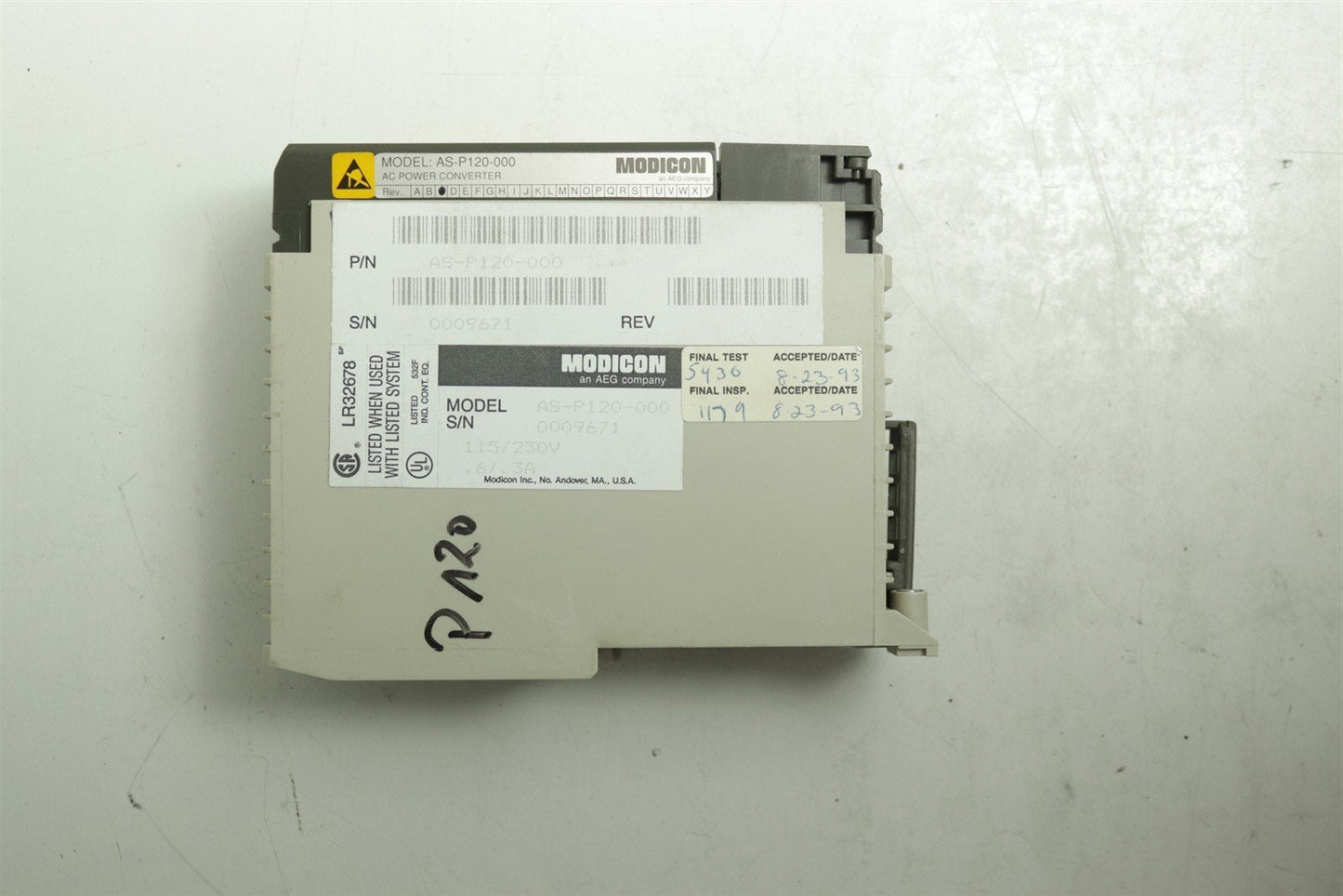 AEG Modicon AC Power Converter Model: AS-P120-000