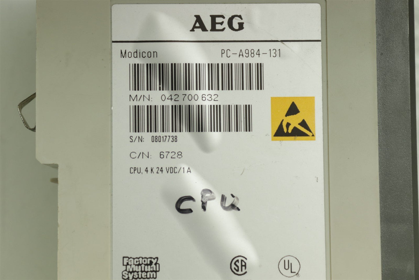 AEG Modicon PC-A984-131 Module 042-700-632