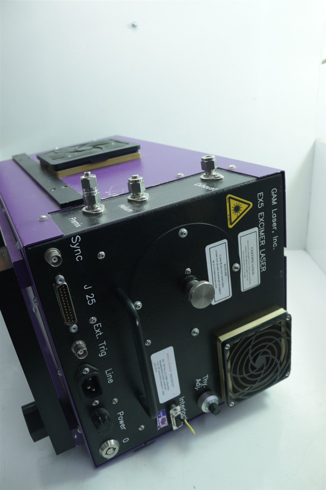 Gam Laser INC EX5 Excimer Laser FOR PARTS