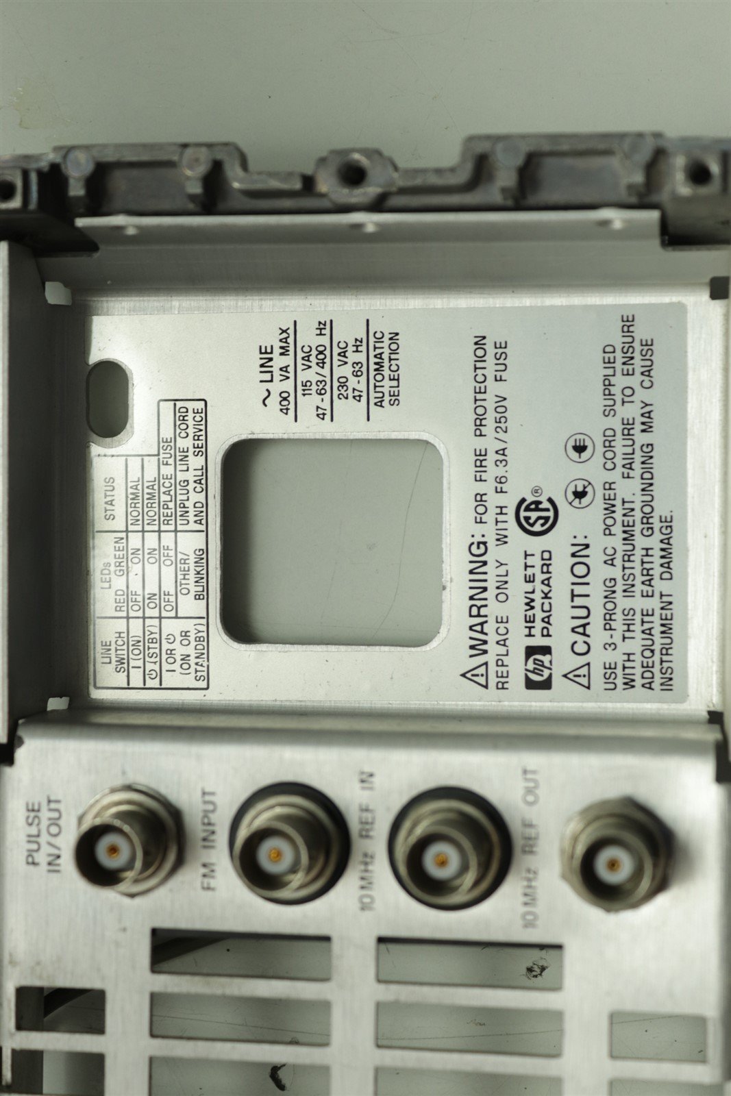 Agilent HP Back Panel For 83752A