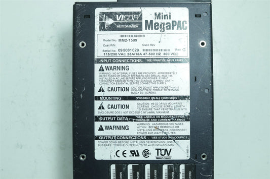 Vicor Mini MegaPac Power Supply MM2-1509 66V/3.6A & 60V/2.8A 115V/25A & 230V/15A