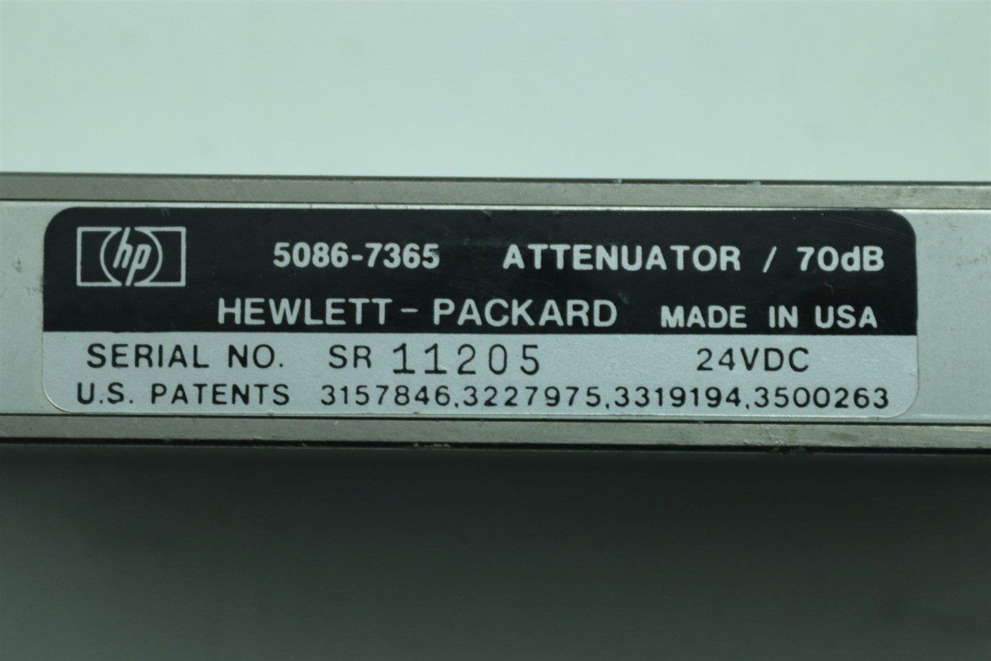 HP Agilent Programmable Step Attenuator 70dB DC-22GHz 5086-7365