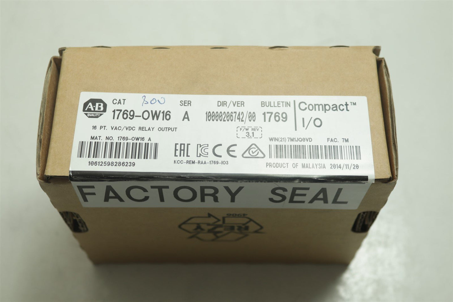 NEW Allen Bradley 1769-OW16 /A Relay Output Module 1769OW16 A