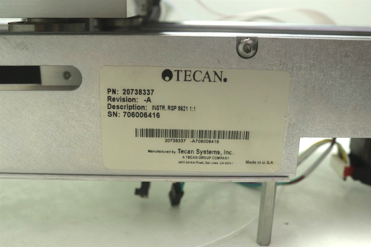 Tecan AutoSampler Laboratory XYZ Analyzer Manipulator Arm 20738337