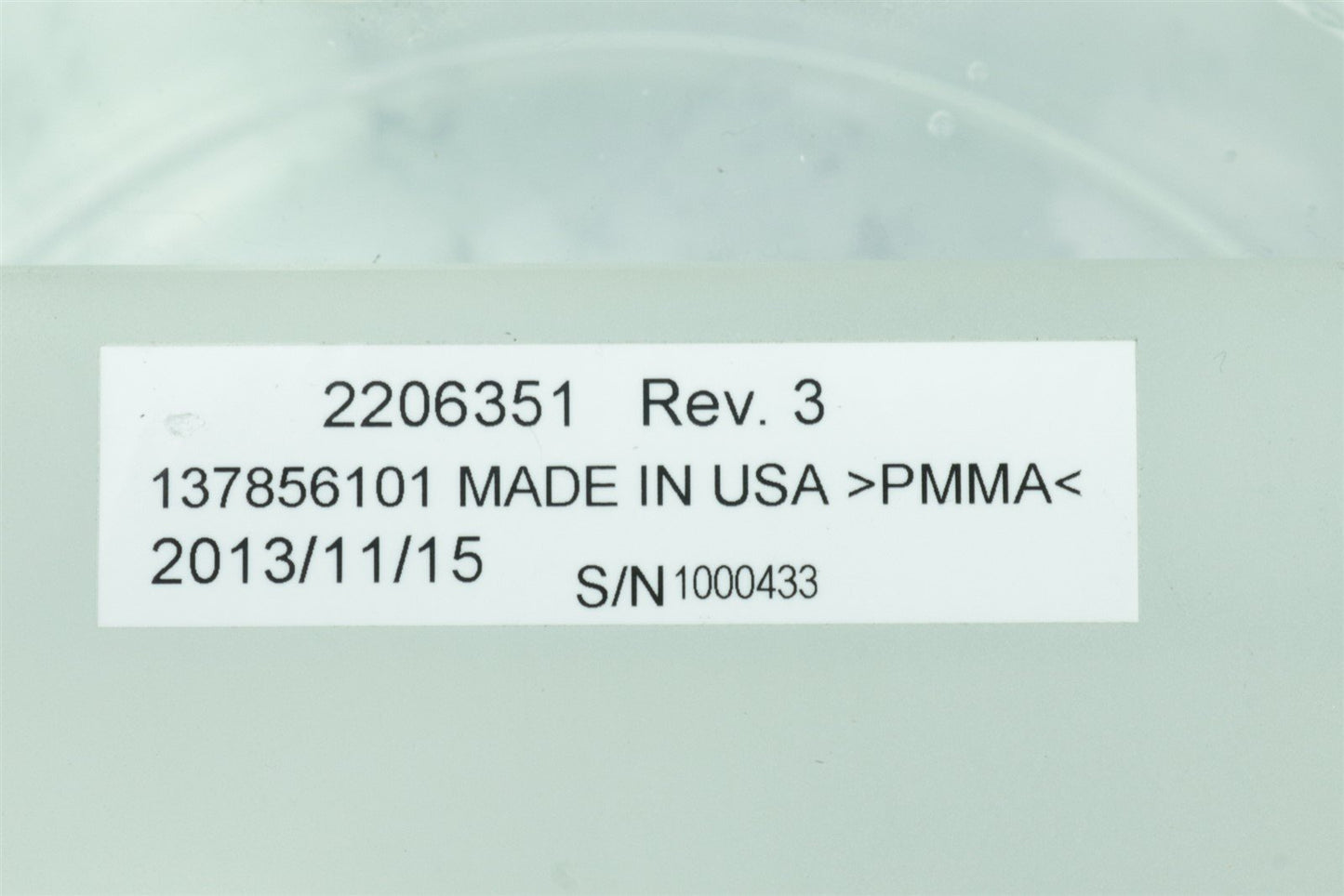 GE Imaging Phantom PMMA 2206351
