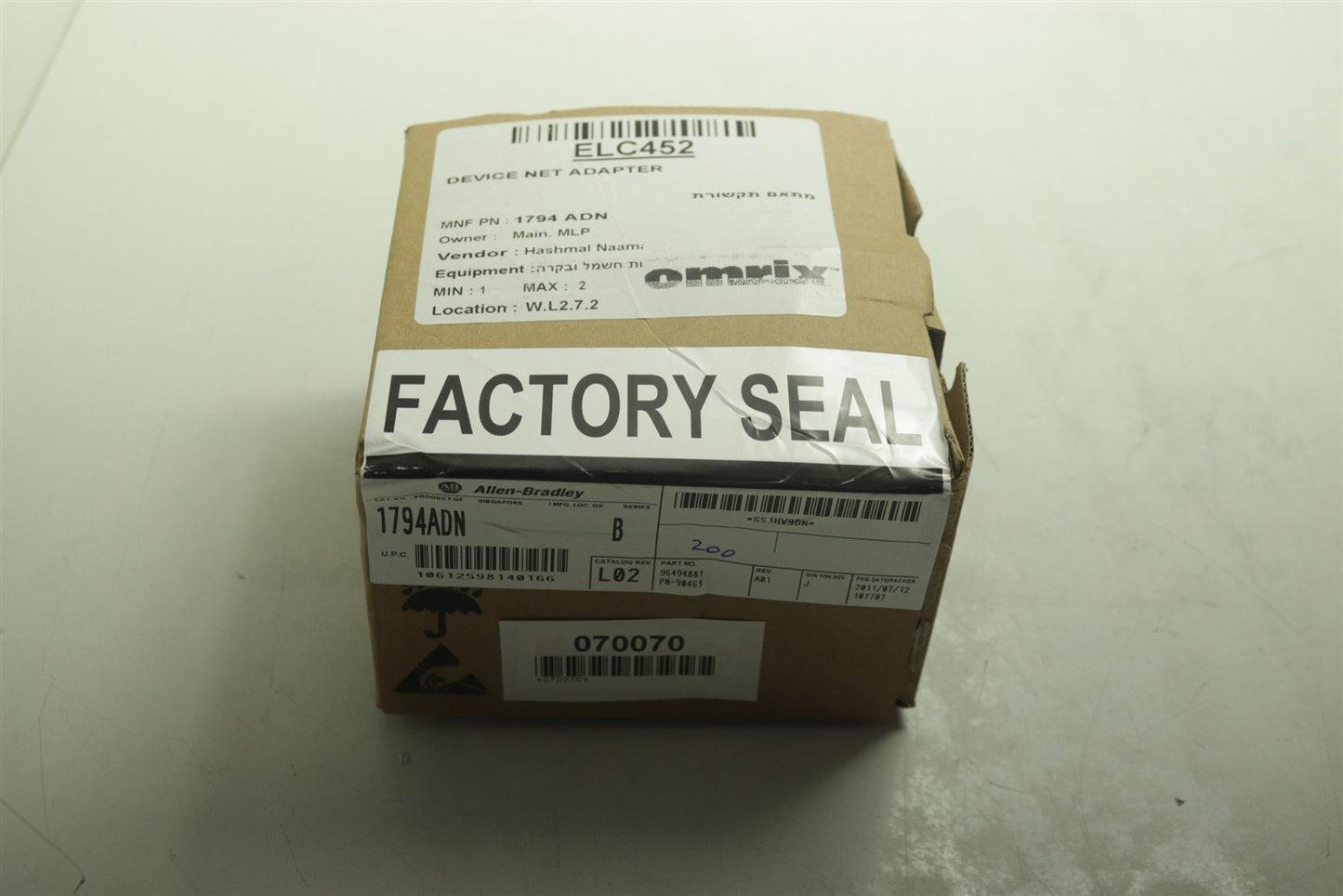 Allen Bradley 1794ADN New Factory Seal