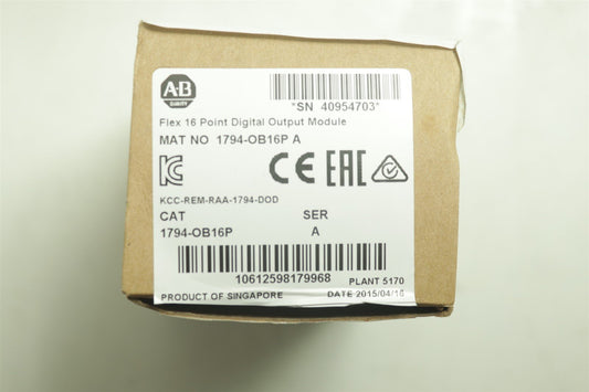 Allen Bradley 1794-OB16P SER A Flex 16 Point Digital Output Module New