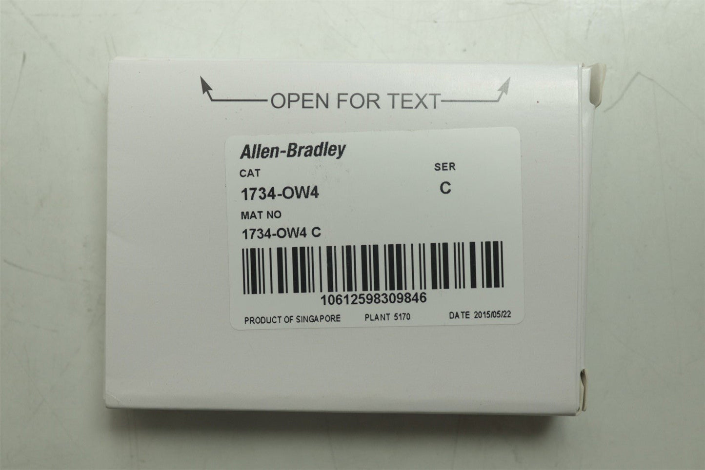 NEW Allen Bradley 1734-OW4 POINT I/O 4 Point Digital Output Module 1734OW4