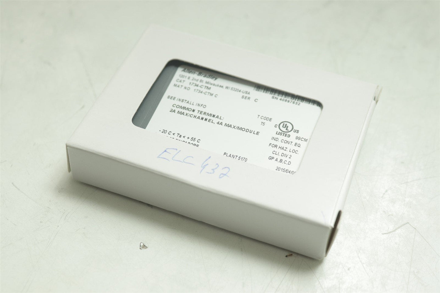NEW Allen Bradley 1734-CTM Point I/O Common Terminal Module 1734CTM
