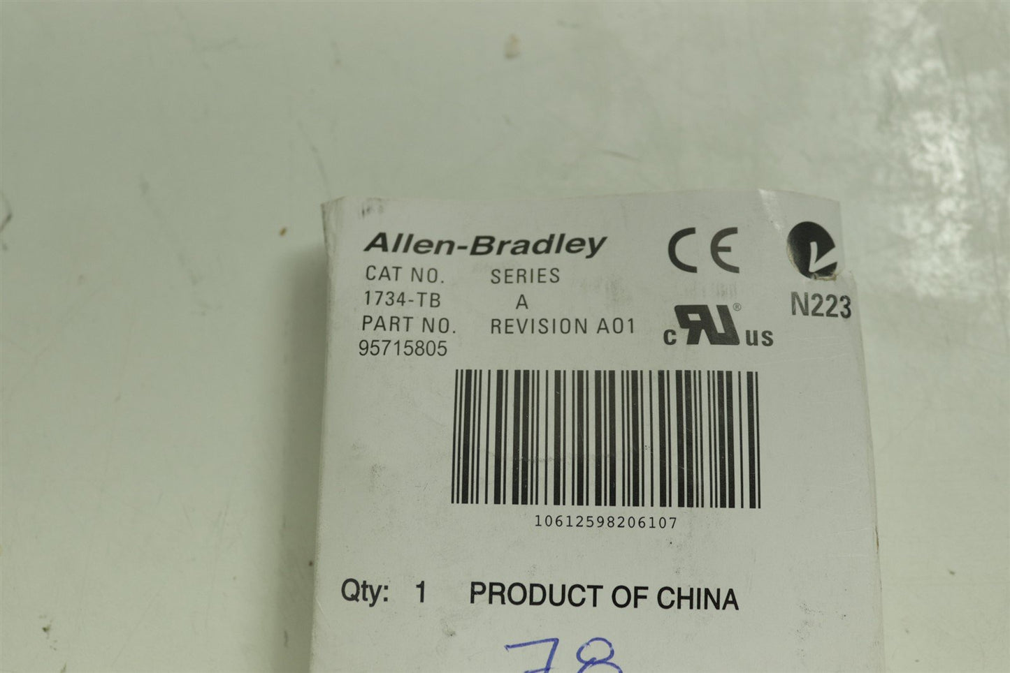 NEW Allen Bradley 1734-TB /A Point I/O Module Terminal Base 1734TB
