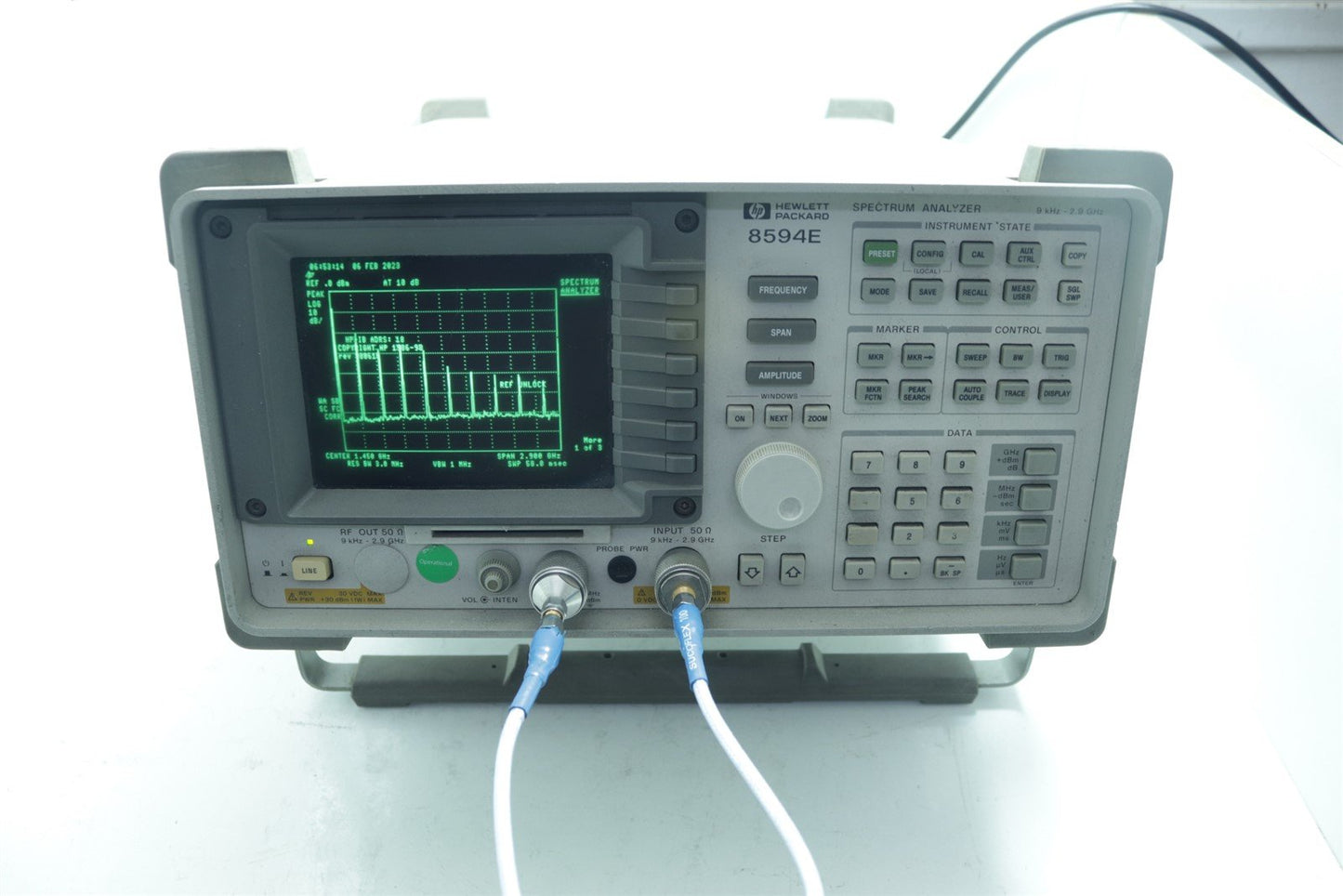 HP Agilent 8594E Spectrum Analyzer 9kHz-2.9Ghz Not Calibrated