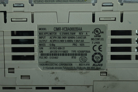 YASKAWA V1000 CIMR-VCBA 0003BAA Frequency Inverter