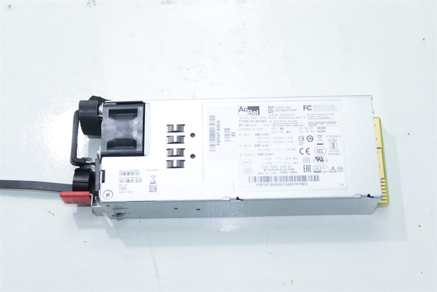 Mellanox Nvidia MTEF-PSR-AC-G 460W Power Supply With C2P Air Flow FSF007