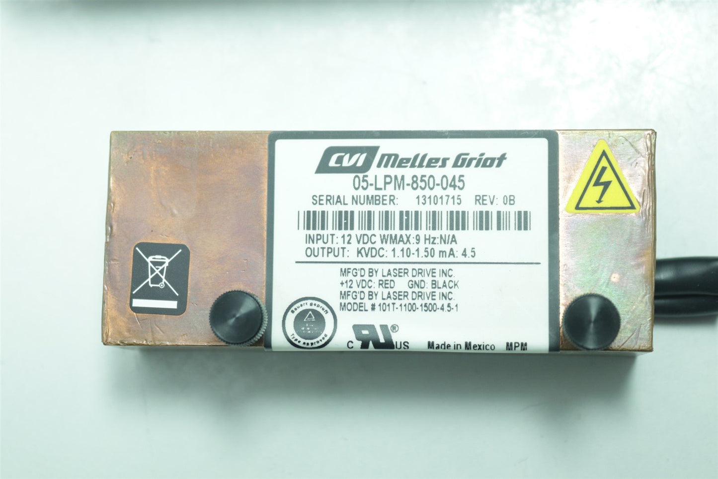 Thermo Nicolet Avatar 370 DTGS Spectrometer Laser Module 05-LSC-805
