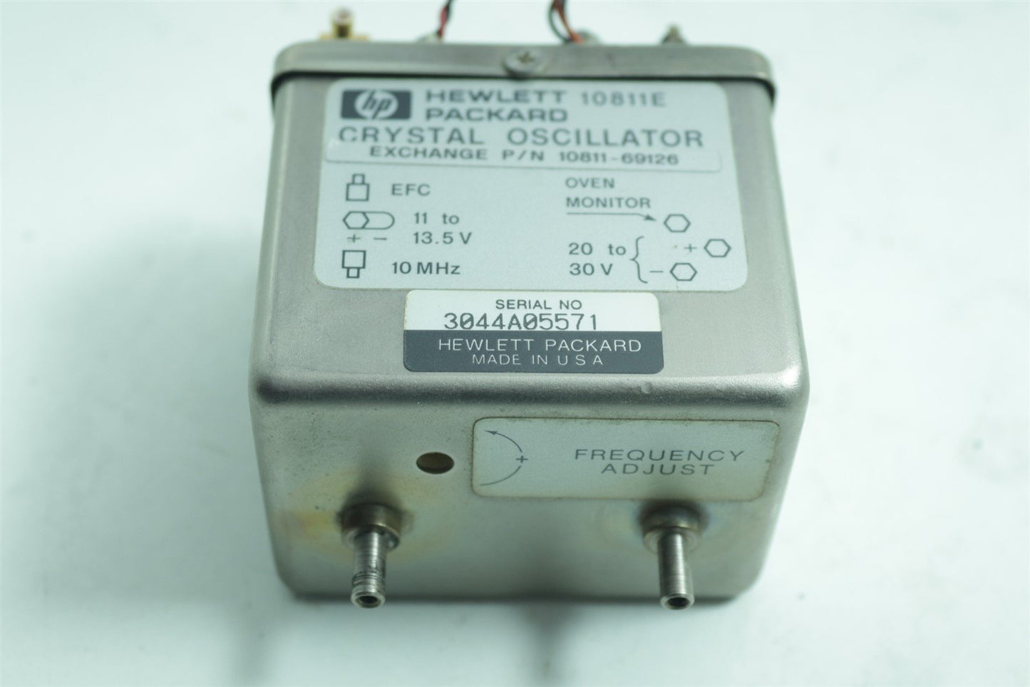 HP Agilent 10811E Crystal Oscillator 10MHz Reference Standard 10811-69126 TESTED