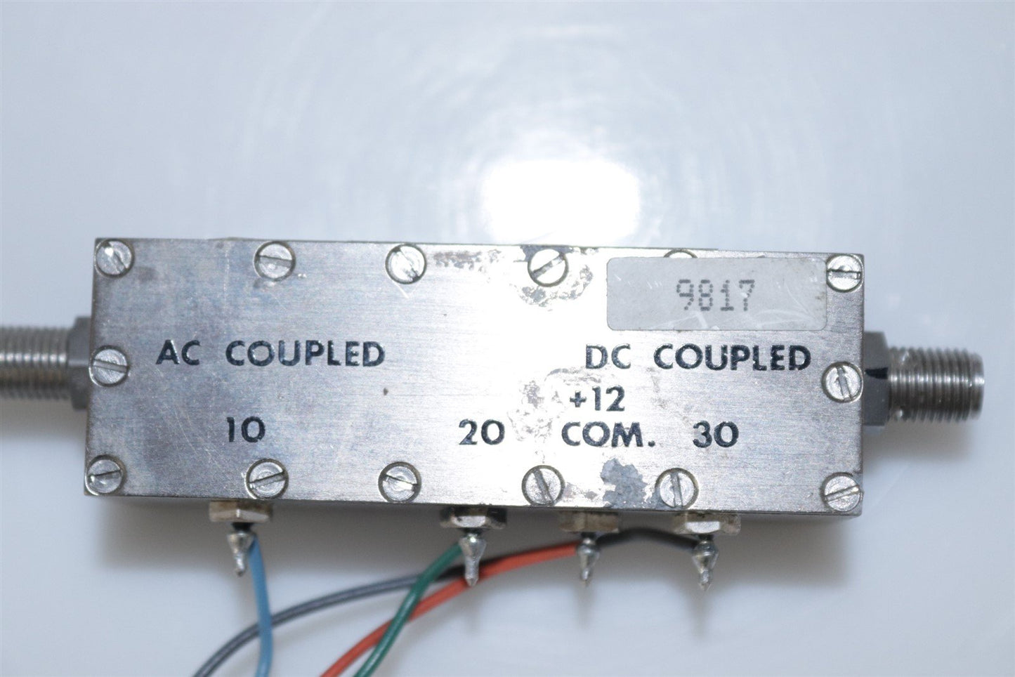 JFW 50P-1120 RF SMA Step Attenuator 0-60dB HP Agilent Part 0955-0453